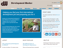 Tablet Screenshot of developmentworker.com